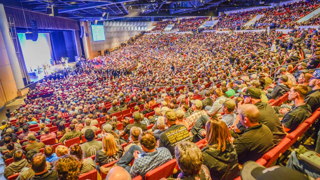 Luxury limo parked outside Colorado Convention Center for Great American Beer Fest Denver CO