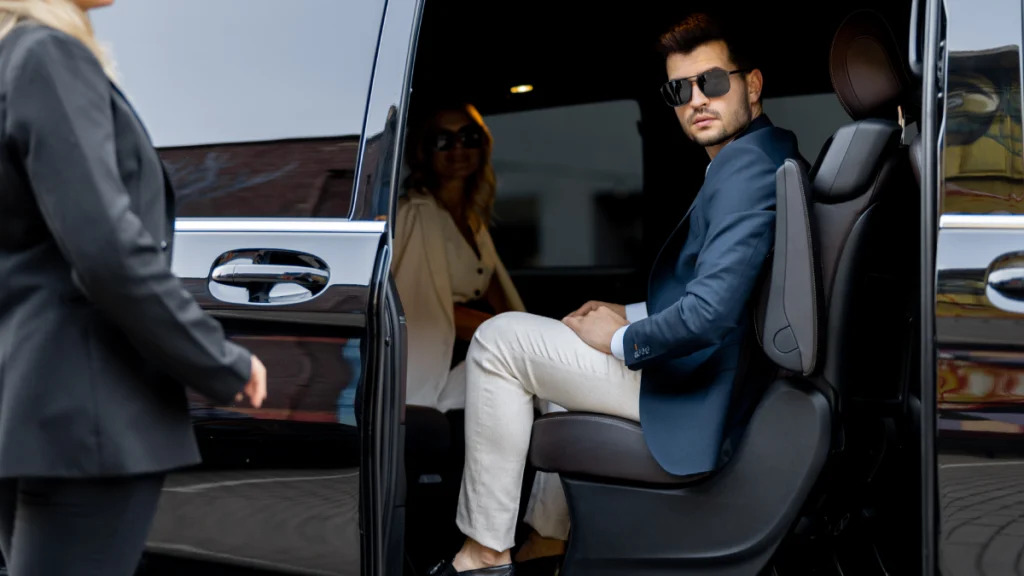 Luxury black limo in Castle Rock, Colorado