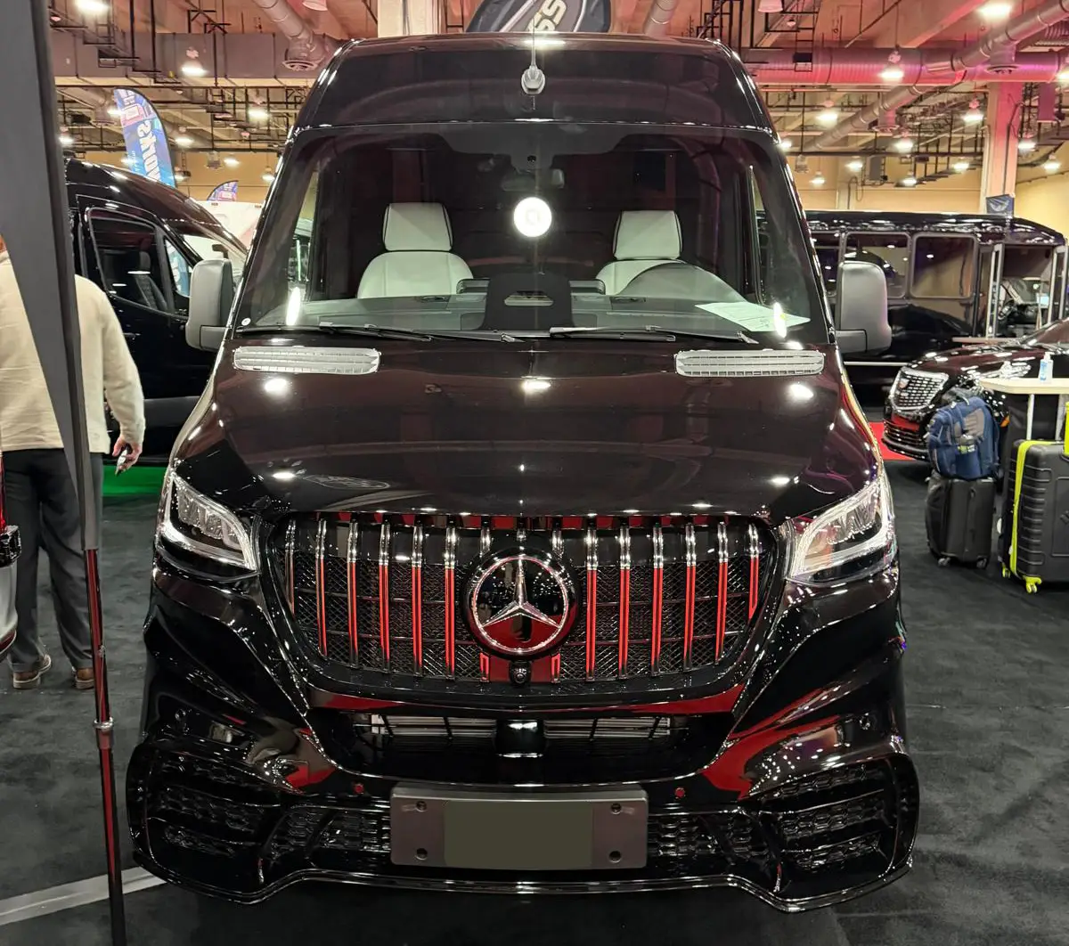 Mercedes Sprinter Limo Exterior for Luxury Transportation Service in Denver